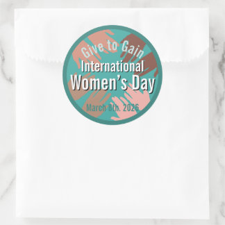International Women’s Day March 8th. 2026 Classic Round Sticker