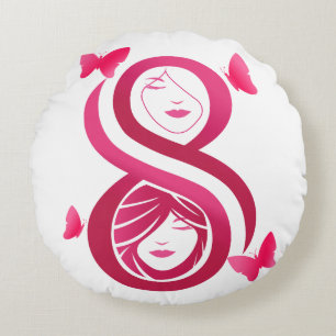 , International Women’s Day Round Pillow