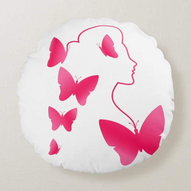 International Women’s Day Round Pillow (Front)