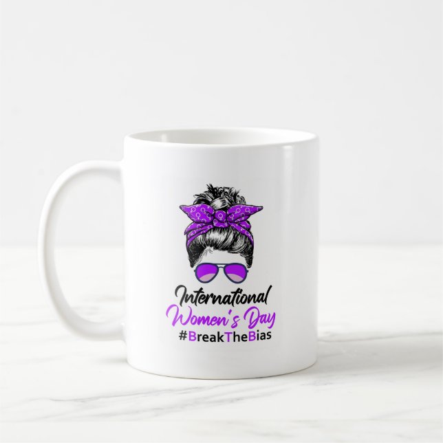 International Womens Day 2022 BreakTheBias 8 March Coffee Mug (Left)