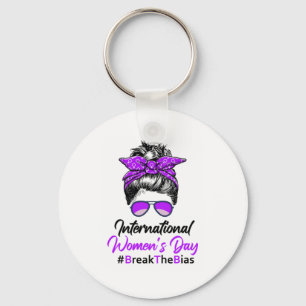 International Womens Day 2022 BreakTheBias 8 March Keychain