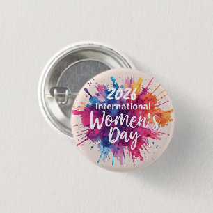 International Women's Day 2026 1 Inch Round Button