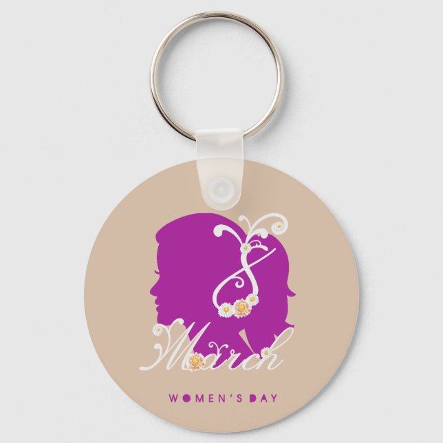 international women's day 8 march 2024 shirt  keychain (Front)