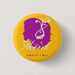 international women's day 8 march 2025 1 inch round button
