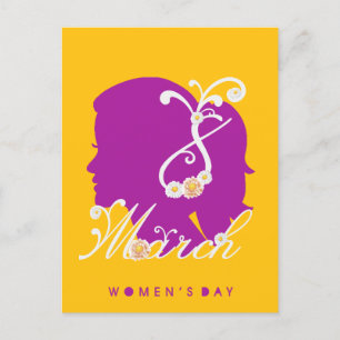 international women's day 8 march 2025 postcard