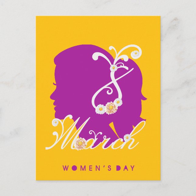 international women's day 8 march 2025 postcard (Front)