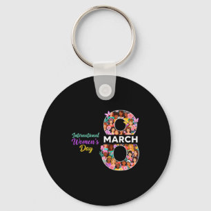 International women's day 8 march 2026 empowering keychain