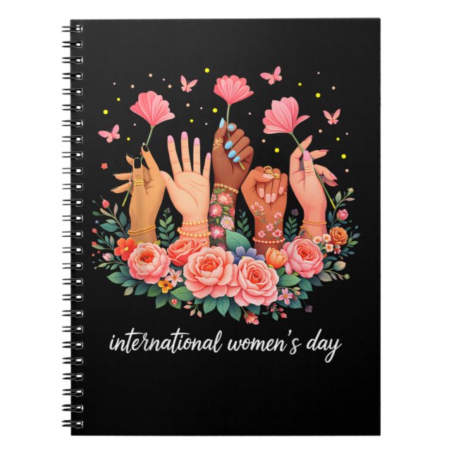 International Women's Day 8 March 2026 Notebook (Front)
