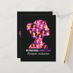 International Women's Day 8 March Announcement Postcard