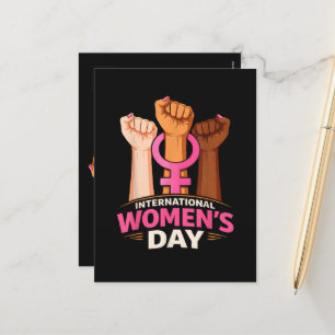 International Women's Day 8 March Holiday Postcard