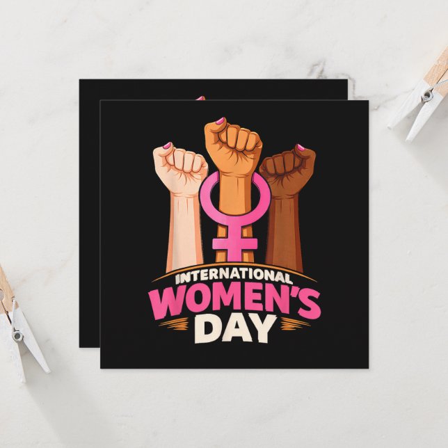 International Women's Day 8 March Invitation (Front/Back In Situ)