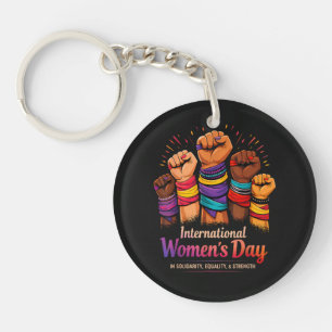 International Women's Day 8 March Keychain