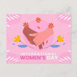 International Women's Day 8 march pink cute Postcard