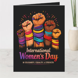 International Women's Day 8 March Thank You Card