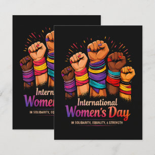 International Women's Day 8 March Thank You Card