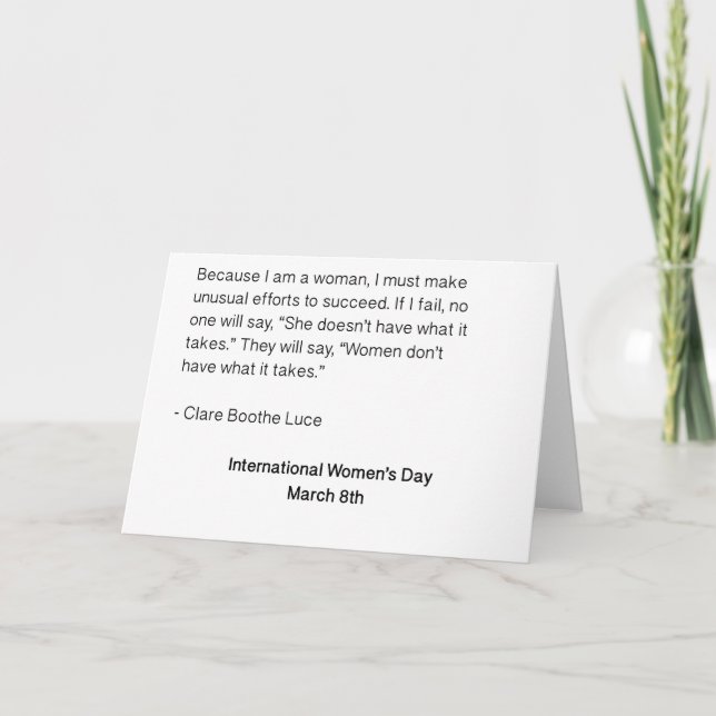 International Women's Day - All Women Card (Front)