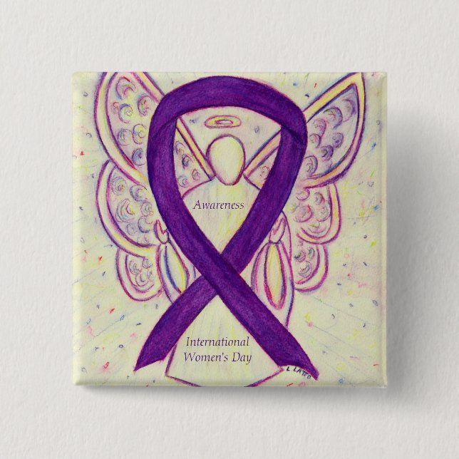 International Women's Day Awareness Angel Pins (Front)