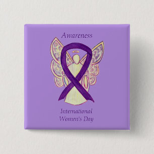 International Women's Day Awareness Angel Pins