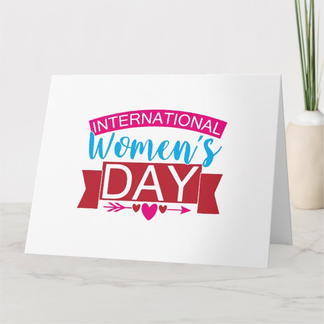 International Womens Day  Card (Front)