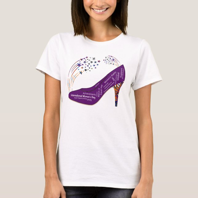 International Women's Day Celebrate Support T-Shirt (Front)