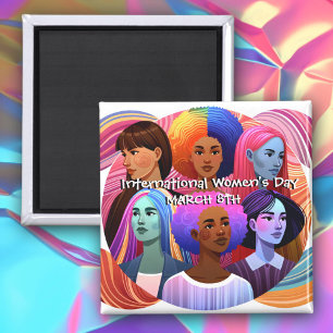  International Women's Day   Celebrating Equality Magnet
