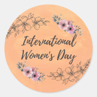 International Women's Day Classic Round Sticker