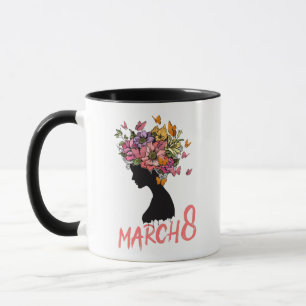International Women's Day clip art, March 8th Mug