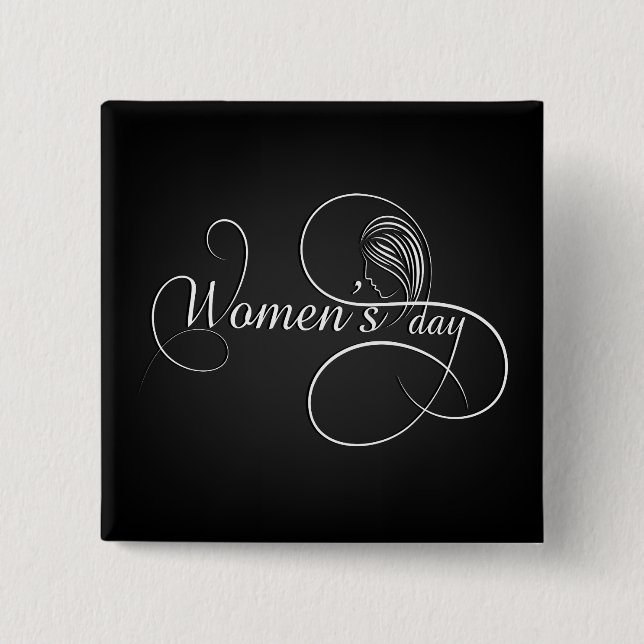 International Women's Day - Customize All Options 2 Inch Square Button (Front)