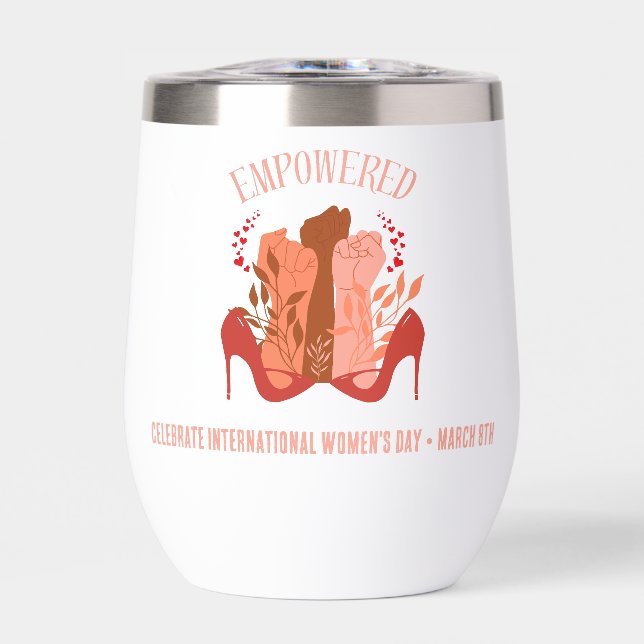 International Women's Day EMPOWERED Fists Stiletto (Front)