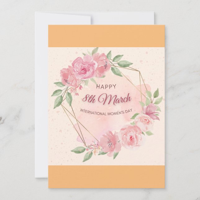 international women's day holiday card (Front)