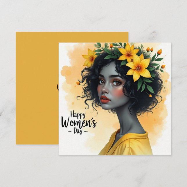 International Women's Day Holiday Card (Front/Back)