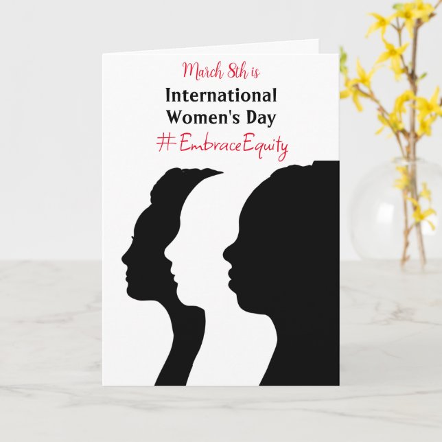International Women's Day is March 8th    Card (Yellow Flower)