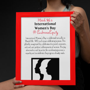 International Women's Day is March 8th  Poster