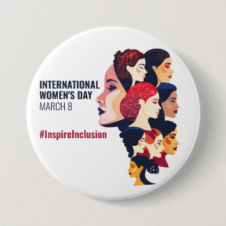 International Women's Day | IWD March 8 3 Inch Round Button