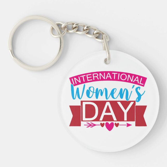 International Womens Day  Keychain (Front)