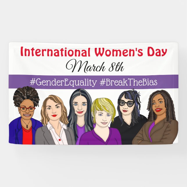 International Women's Day March 8th   Banner (Horizontal)