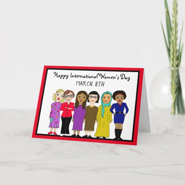 International Women's Day March 8th   Card (Front)