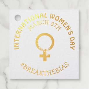International Women's Day   March 8th Favour Tags