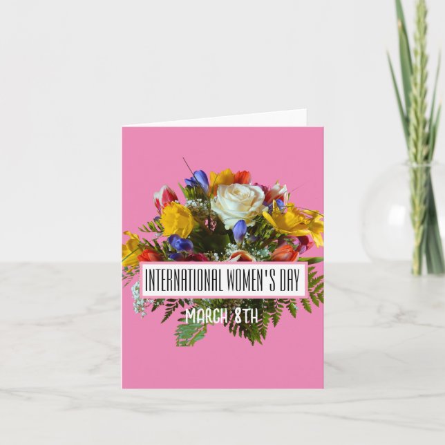 INTERNATIONAL WOMEN'S DAY  MARCH 8TH INVITATION (Front)