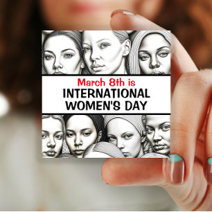 International Women's Day - March 8th  #IWD2024  2 Inch Square Button