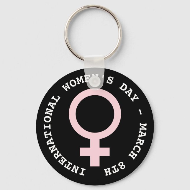 International Women's Day - March 8th  Keychain (Front)