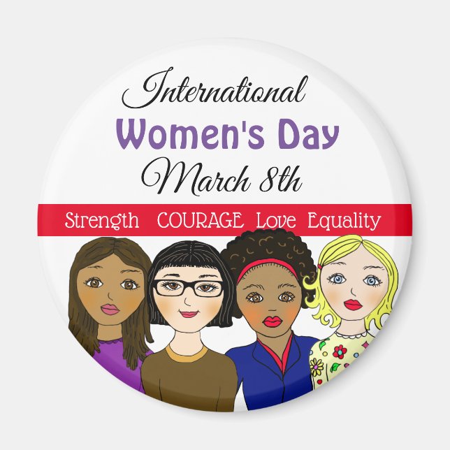 International Women's Day March 8th Magnet (Front)