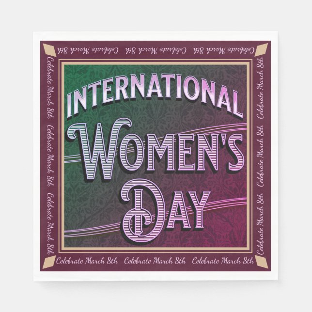 International Women's Day Napkin (Front)