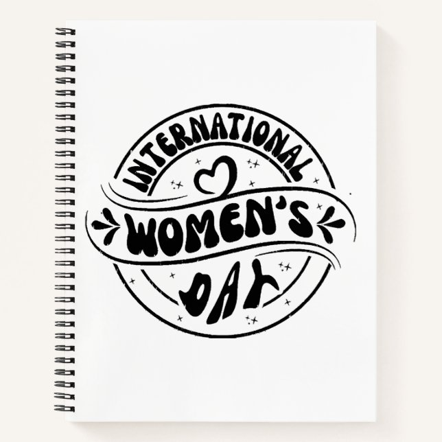 International Womens Day  Notebook (Front)