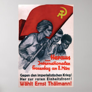 International Women's Day Poster German KPD War