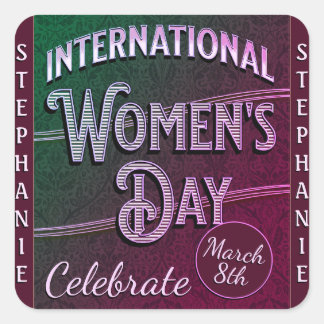 International Women's Day Square Sticker