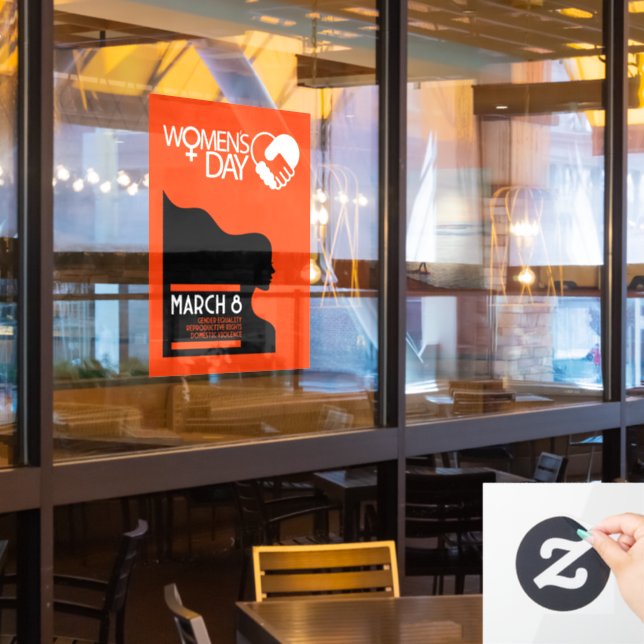 International Women's Day  Window Cling (Restaurant Window)