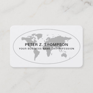 International World-Wide white Business Card