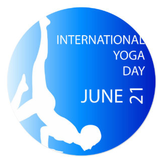 Best Of 66 Yoga Day Invitation Card