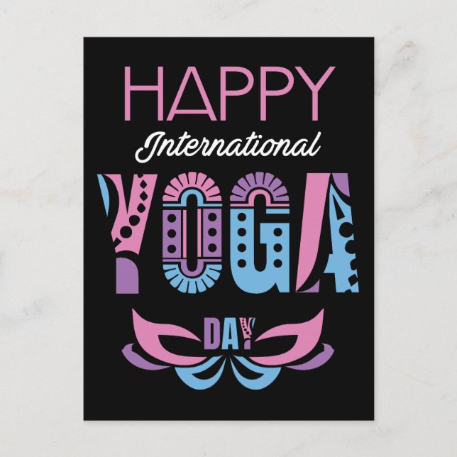 International Yoga Day Postcard (Front)